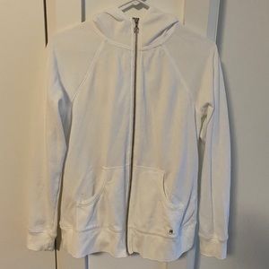 White VS angel wing zip up